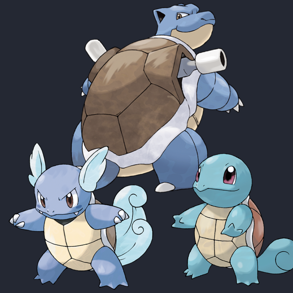 Tortank , Carabaffe , Carapuce